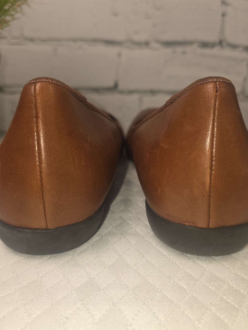 WOMENS TROTTERS SIMONA COGNAC SLIP ON SHOE LOAFERS LEATHER CASUAL SIZE 11 - Picture 8 of 12